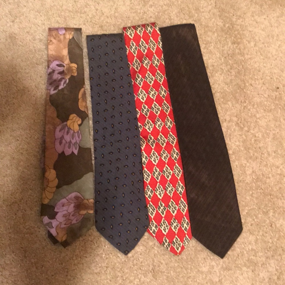 Designer silk ties